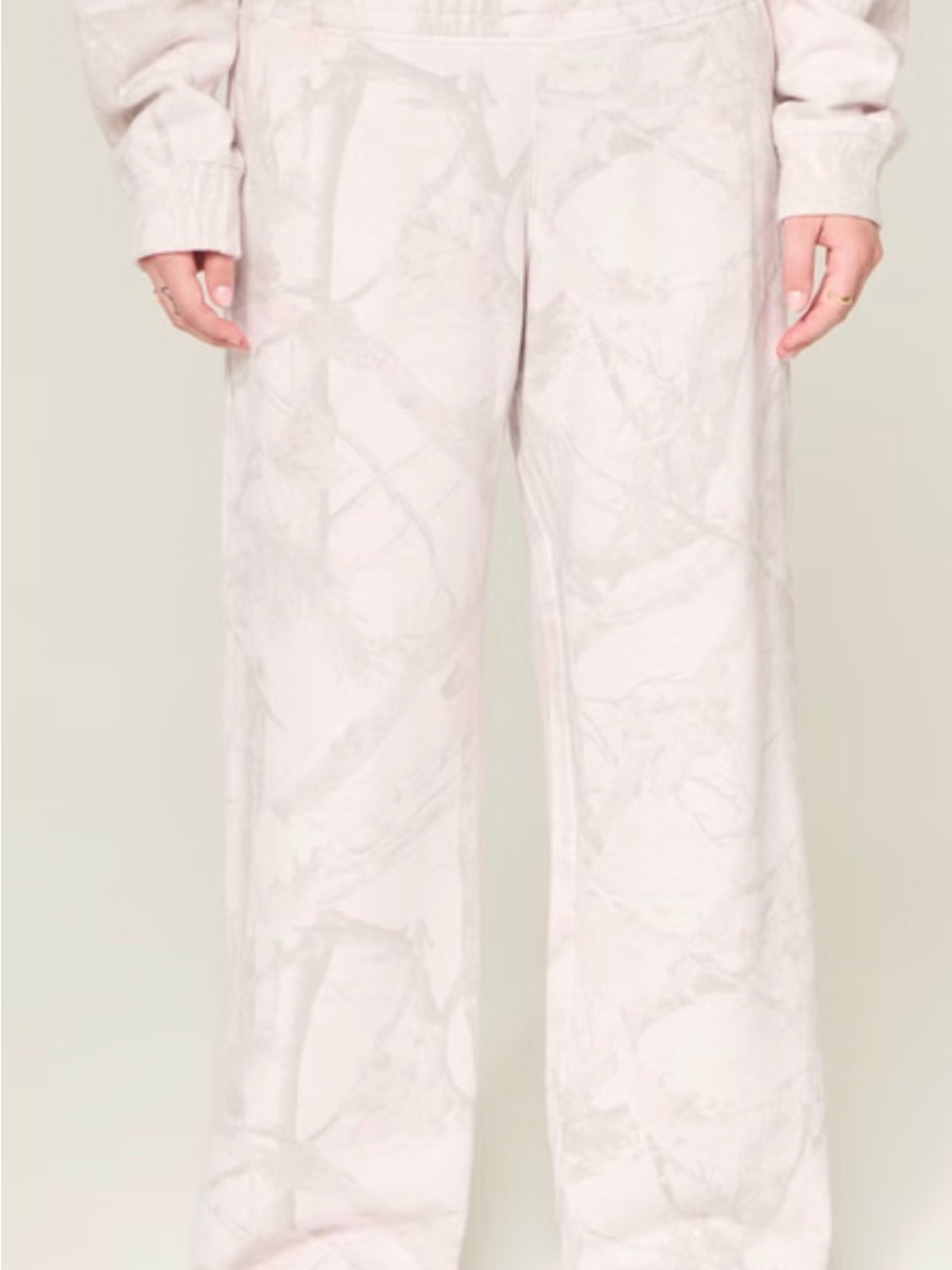 Hollister Pale Blush Wide-Leg Pants